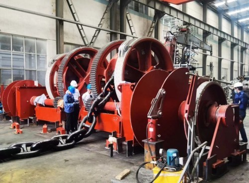 Large Marine anchor winch